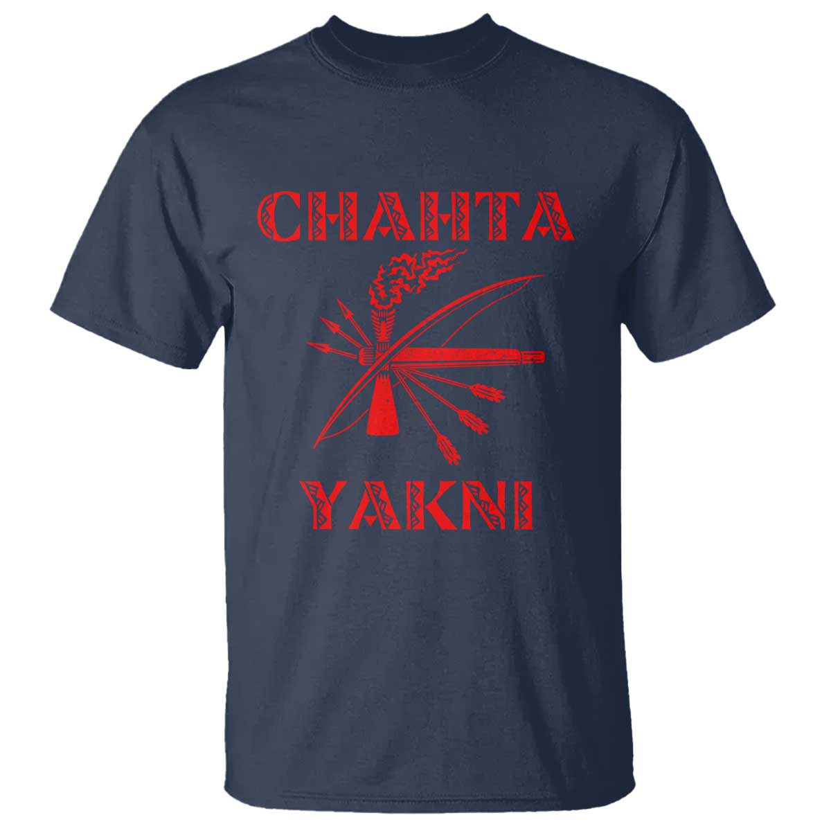Choctaw Nation Chahta Yakni Native American T Shirt TS14 Navy Print Your Wear
