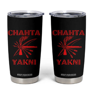 Choctaw Nation Chahta Yakni Native American Tumbler Cup TS14 Black Print Your Wear