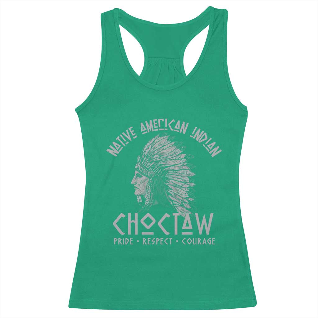 Choctaw Native American Indian Pride Indigenous Tribe Racerback Tank Top TS14 Irish Green Print Your Wear