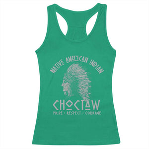 Choctaw Native American Indian Pride Indigenous Tribe Racerback Tank Top TS14 Irish Green Print Your Wear