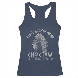 Choctaw Native American Indian Pride Indigenous Tribe Racerback Tank Top TS14 Navy Print Your Wear