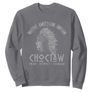 Choctaw Native American Indian Pride Indigenous Tribe Sweatshirt TS14 Charcoal Print Your Wear