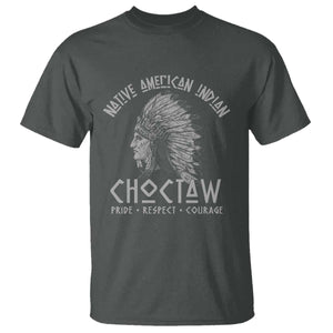 Choctaw Native American Indian Pride Indigenous Tribe T Shirt TS14 Dark Heather Print Your Wear