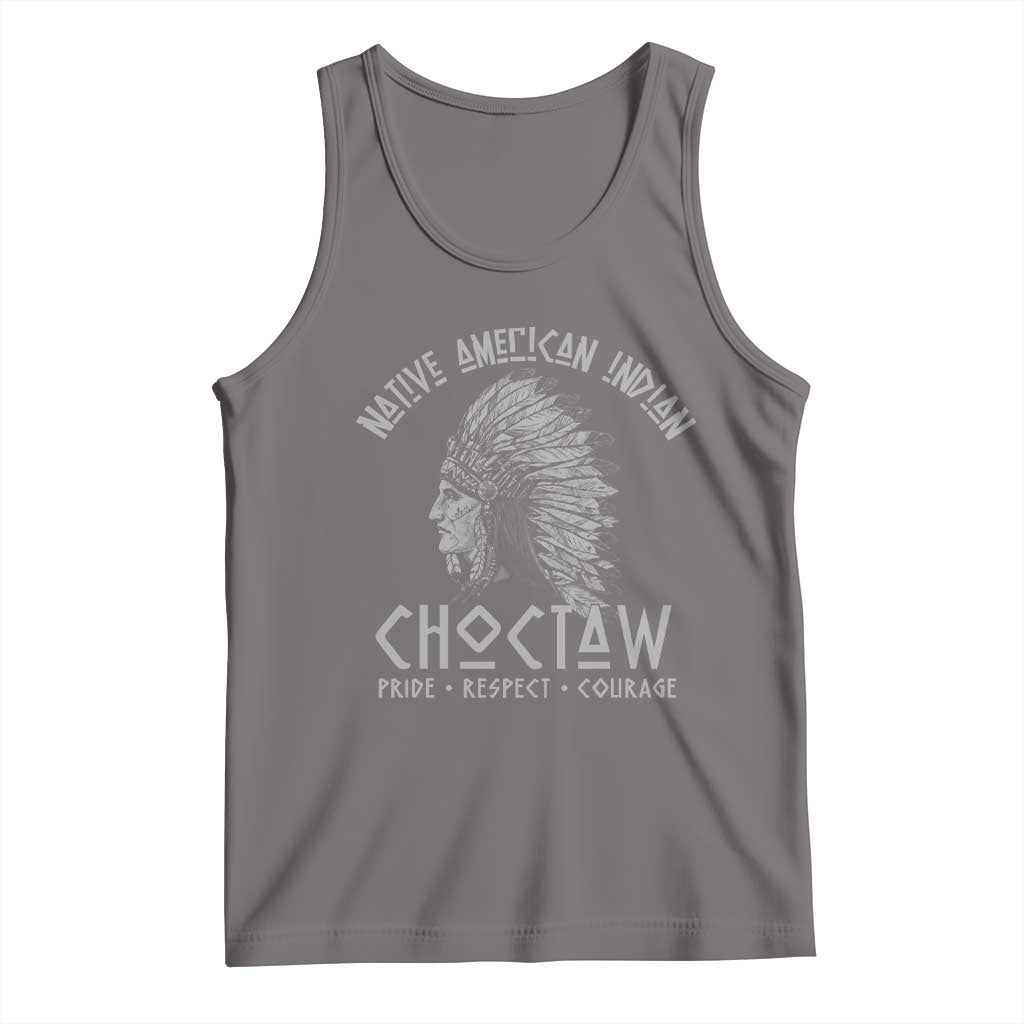 Choctaw Native American Indian Pride Indigenous Tribe Tank Top TS14 Deep Heather Print Your Wear