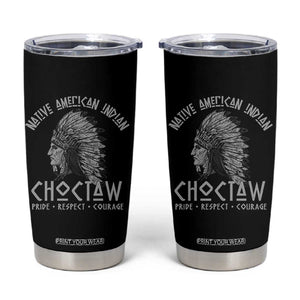 Choctaw Native American Indian Pride Indigenous Tribe Tumbler Cup TS14 Black Print Your Wear