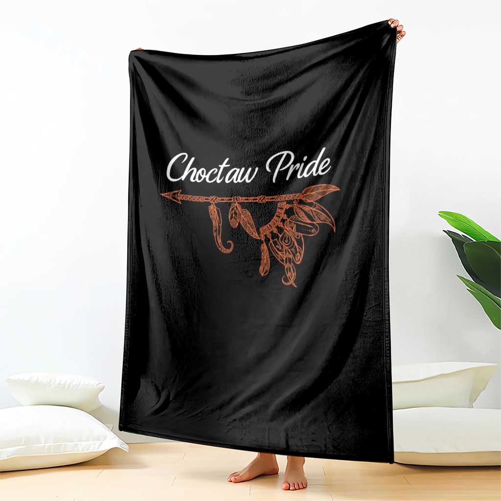 Choctaw Oklahoma OK Pride Native American Throw Blanket TS14 Print Your Wear