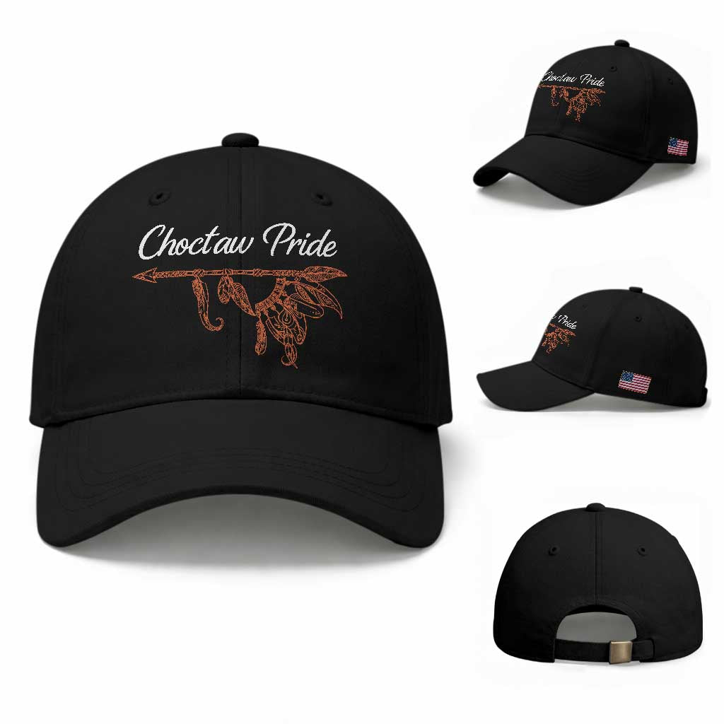 Choctaw Oklahoma OK Pride Native American Baseball Cap TS14 Baseball Cap Universal Fit Black Print Your Wear