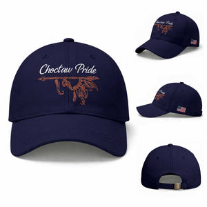 Choctaw Oklahoma OK Pride Native American Baseball Cap TS14 Baseball Cap Universal Fit Dark Blue Print Your Wear