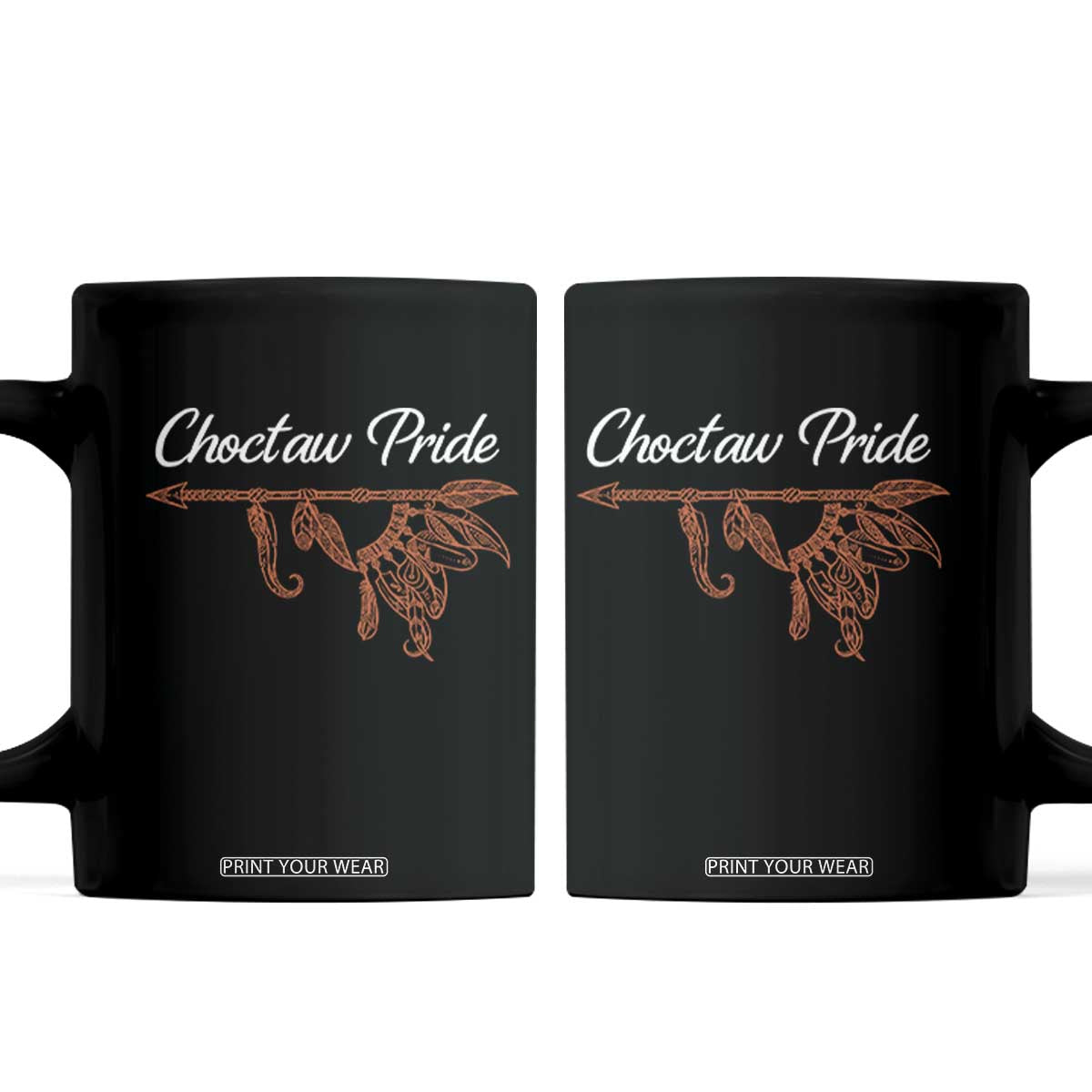 Choctaw Oklahoma OK Pride Native American Coffee Mug TS14 Black Print Your Wear