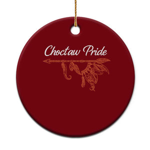 Choctaw Oklahoma OK Pride Native American Ceramic Ornament TS14 1pc Red Print Your Wear