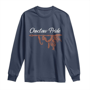 Choctaw Oklahoma OK Pride Native American Long Sleeve Shirt TS14 Navy Print Your Wear
