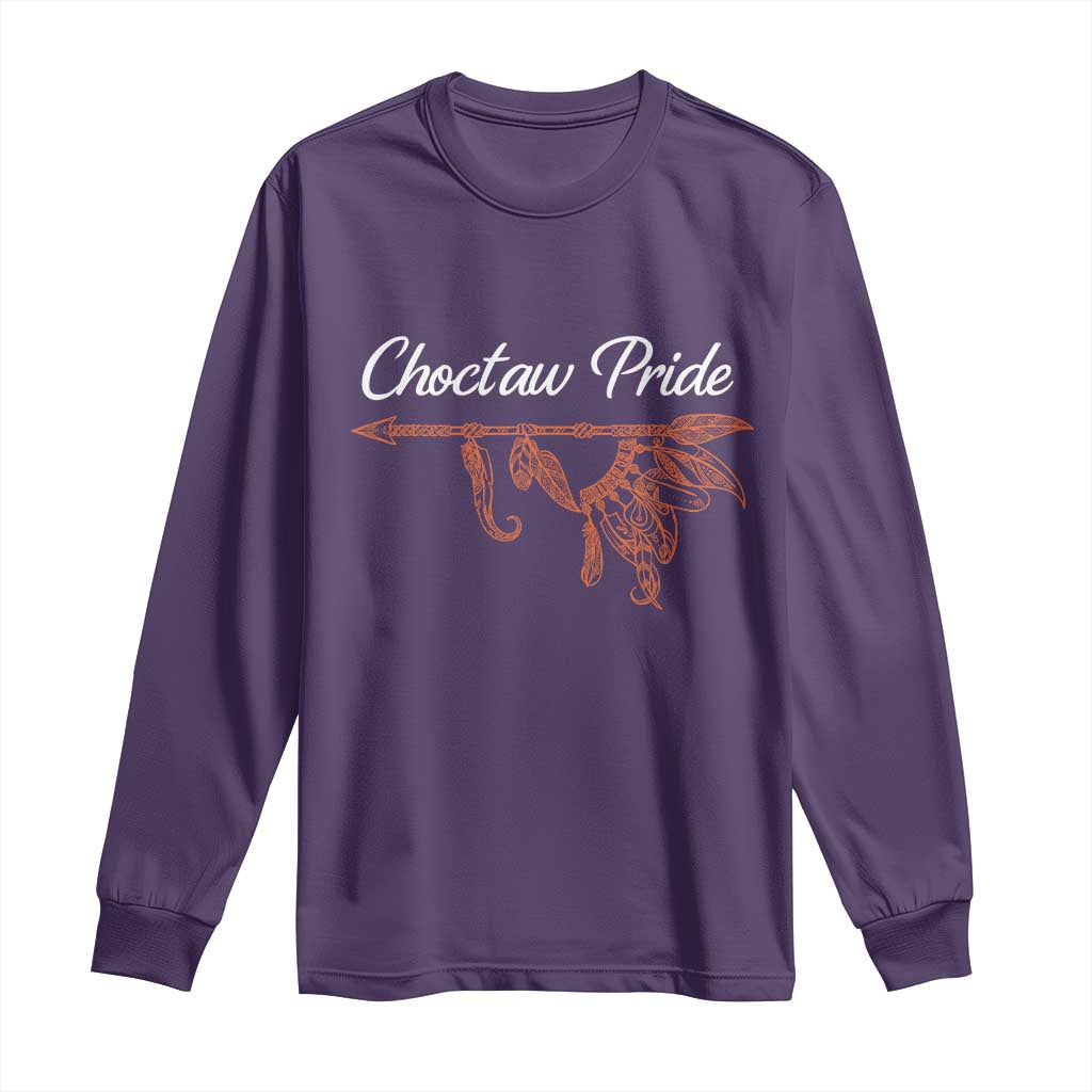 Choctaw Oklahoma OK Pride Native American Long Sleeve Shirt TS14 Purple Print Your Wear