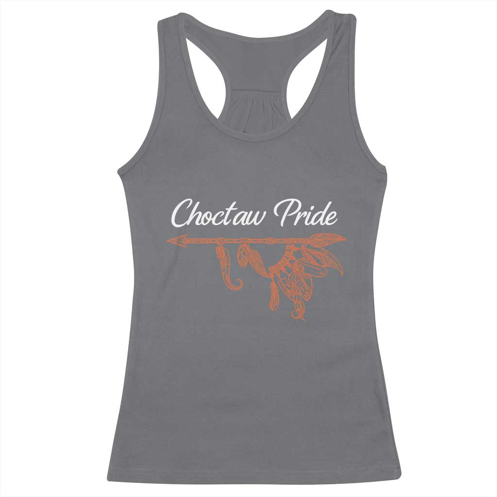 Choctaw Oklahoma OK Pride Native American Racerback Tank Top TS14 Charcoal Print Your Wear