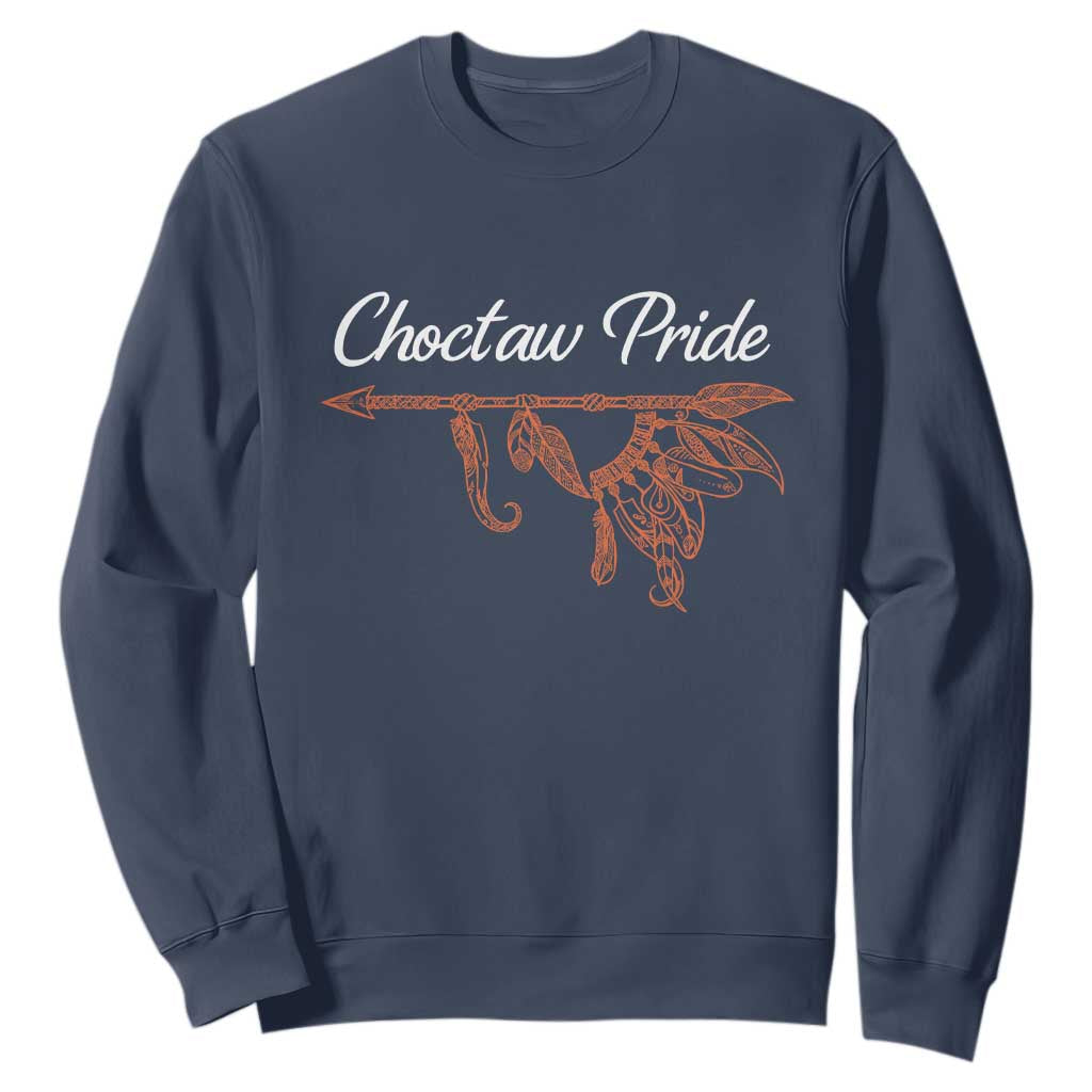 Choctaw Oklahoma OK Pride Native American Sweatshirt TS14 Navy Print Your Wear