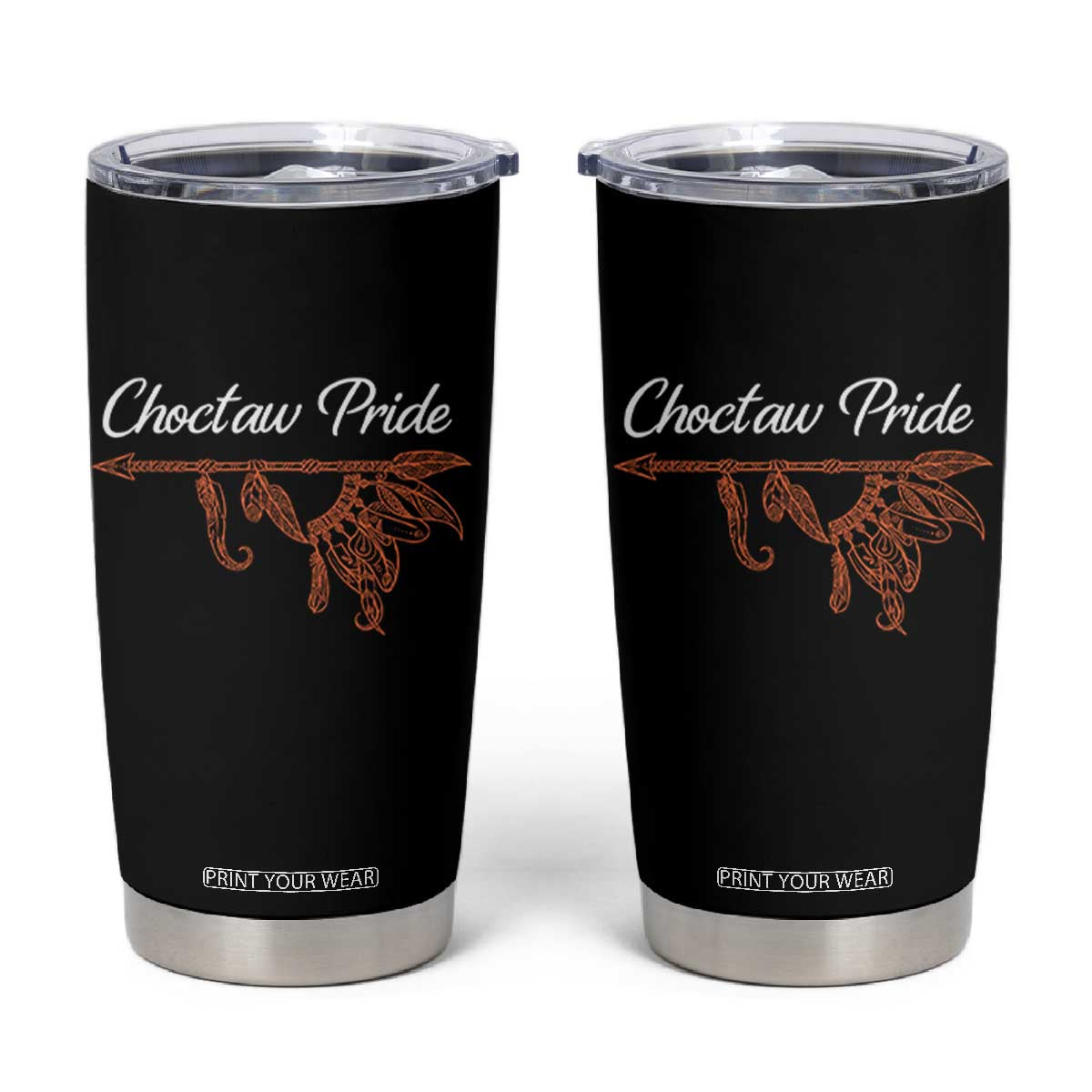 Choctaw Oklahoma OK Pride Native American Tumbler Cup TS14 Black Print Your Wear