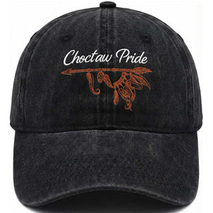 Choctaw Oklahoma OK Pride Native American Washed Cotton Baseball Cap TS14 Print Your Wear