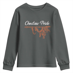 Choctaw Oklahoma OK Pride Native American Youth Sweatshirt TS14 Dark Heather Print Your Wear