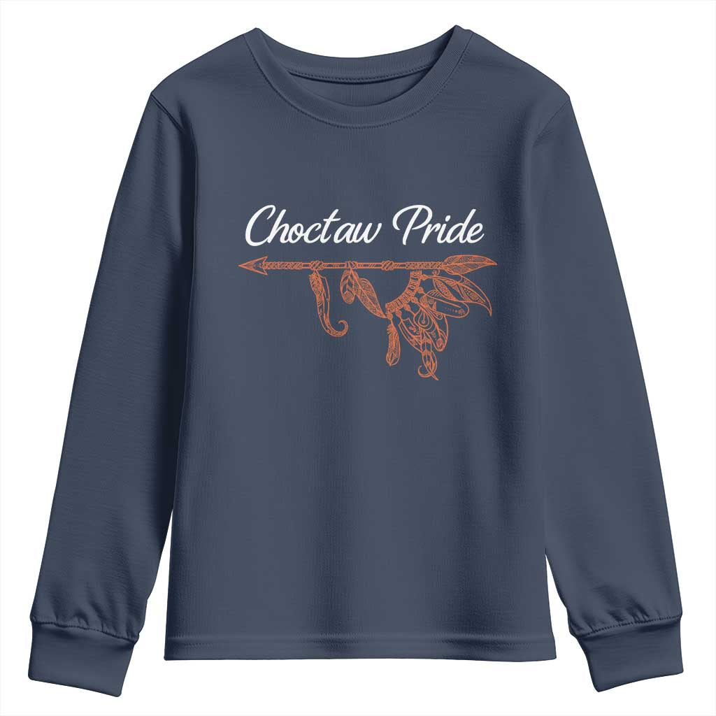 Choctaw Oklahoma OK Pride Native American Youth Sweatshirt TS14 Navy Print Your Wear