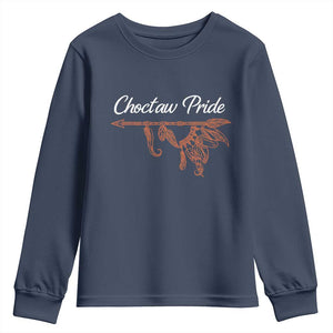 Choctaw Oklahoma OK Pride Native American Youth Sweatshirt TS14 Navy Print Your Wear