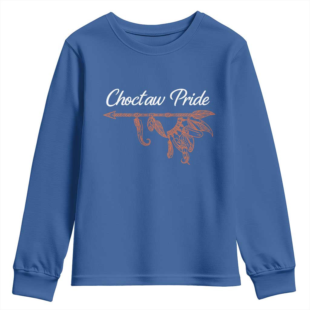 Choctaw Oklahoma OK Pride Native American Youth Sweatshirt TS14 Royal Blue Print Your Wear