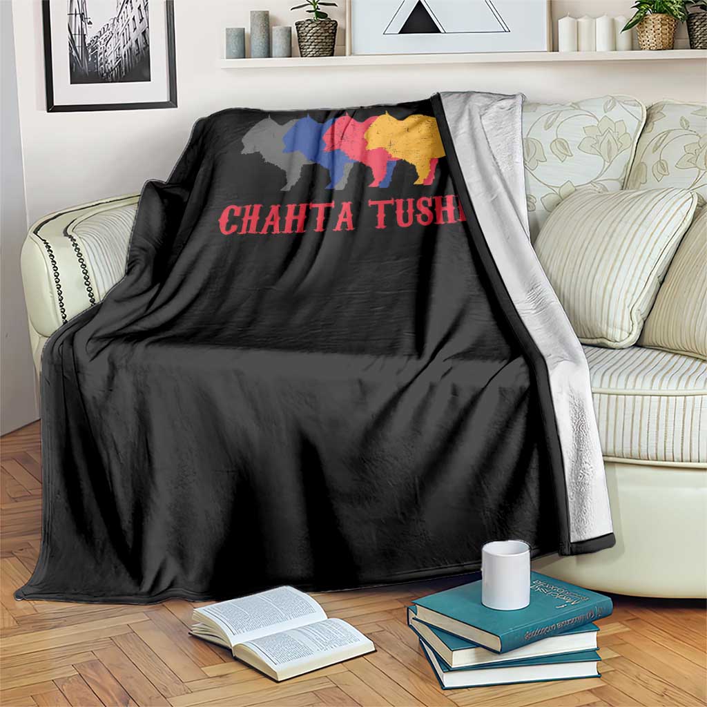 Choctaw Native American Chahta Tushka Throw Blanket TS14 Print Your Wear