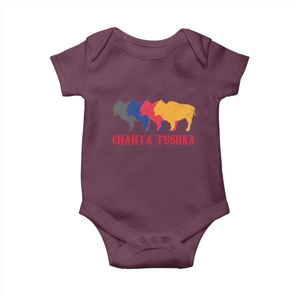 Choctaw Native American Chahta Tushka Baby Onesie TS14 Maroon Print Your Wear