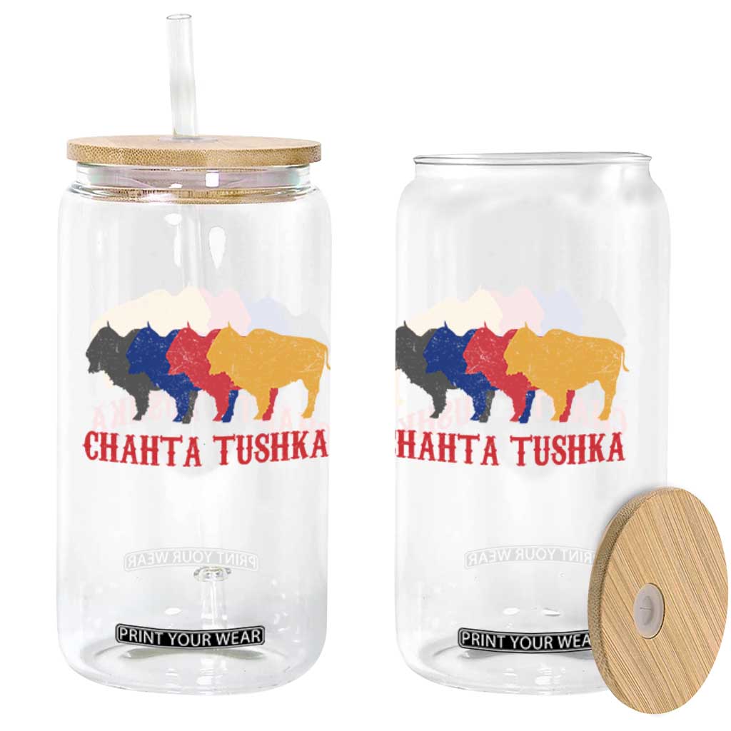 Choctaw Native American Chahta Tushka Glass Can TS14 Print Your Wear