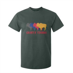 Choctaw Native American Chahta Tushka T Shirt For Kid TS14 Dark Forest Green Print Your Wear