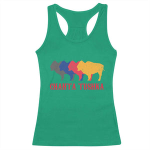 Choctaw Native American Chahta Tushka Racerback Tank Top TS14 Irish Green Print Your Wear