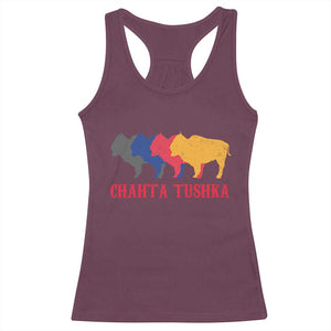 Choctaw Native American Chahta Tushka Racerback Tank Top TS14 Maroon Print Your Wear