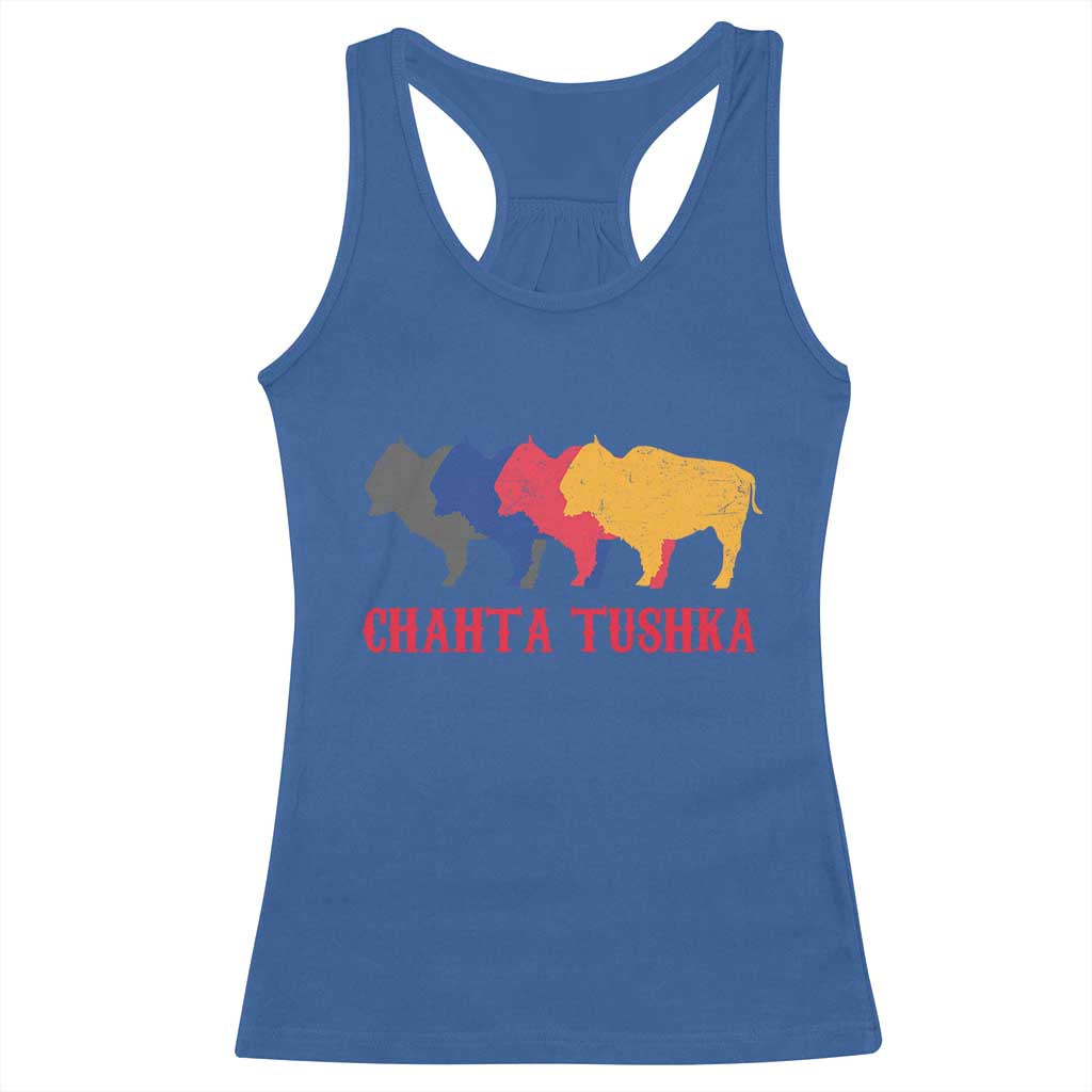 Choctaw Native American Chahta Tushka Racerback Tank Top TS14 Royal Blue Print Your Wear