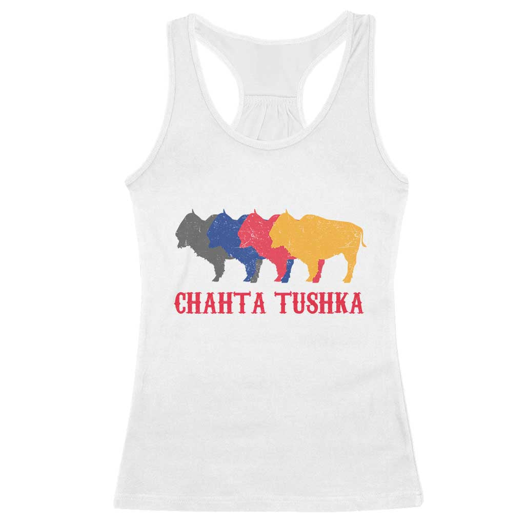 Choctaw Native American Chahta Tushka Racerback Tank Top TS14 White Print Your Wear