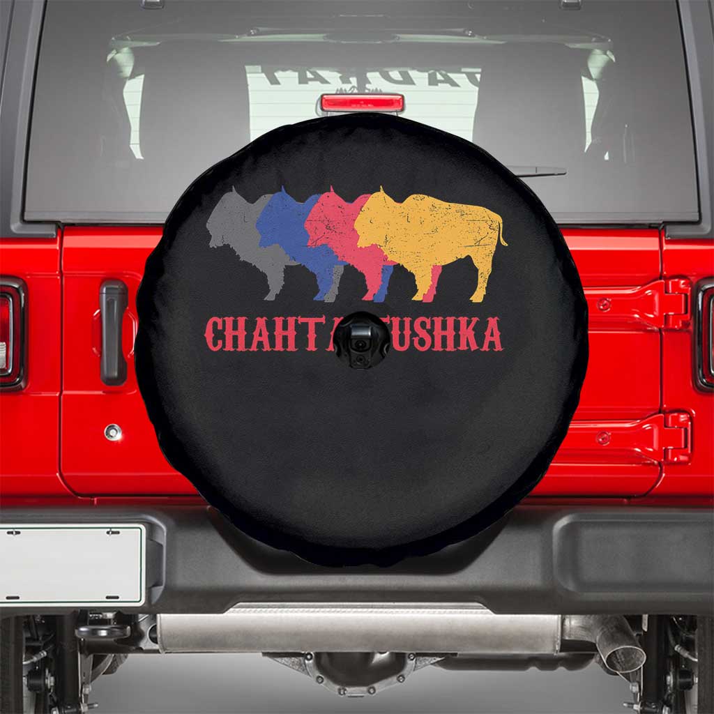 Choctaw Native American Chahta Tushka Spare Tire Cover TS14 Black Print Your Wear