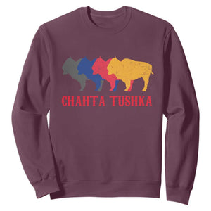 Choctaw Native American Chahta Tushka Sweatshirt TS14 Maroon Print Your Wear