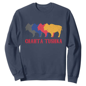 Choctaw Native American Chahta Tushka Sweatshirt TS14 Navy Print Your Wear