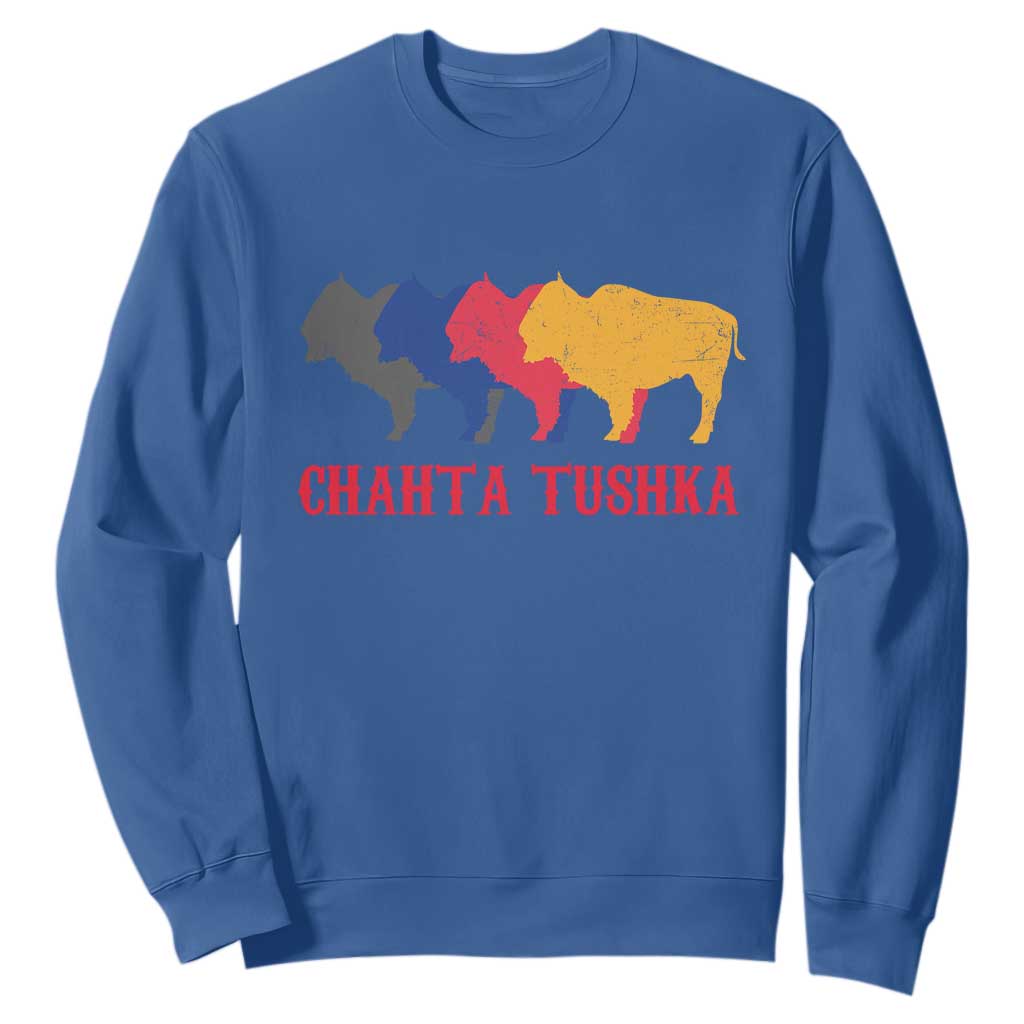 Choctaw Native American Chahta Tushka Sweatshirt TS14 Royal Blue Print Your Wear