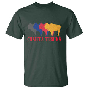 Choctaw Native American Chahta Tushka T Shirt TS14 Dark Forest Green Print Your Wear