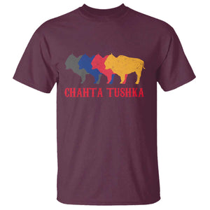 Choctaw Native American Chahta Tushka T Shirt TS14 Maroon Print Your Wear