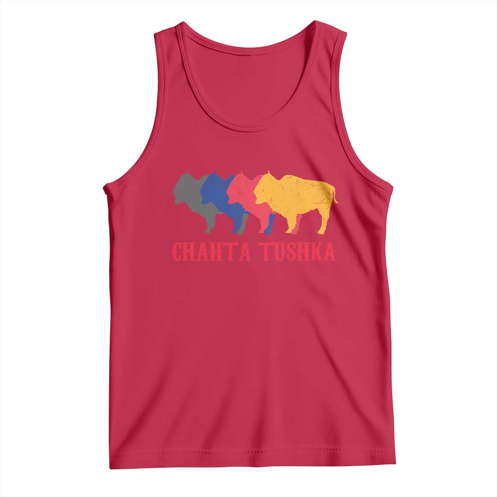 Choctaw Native American Chahta Tushka Tank Top TS14 Red Print Your Wear