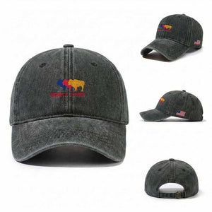 Choctaw Native American Chahta Tushka Washed Cotton Baseball Cap TS14 Washed Cap Universal Fit Dark Green Print Your Wear