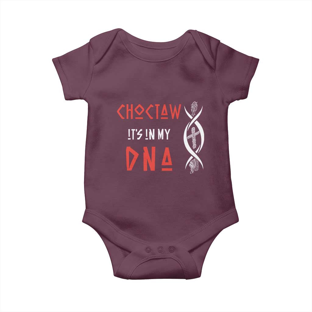 Choctaw Native American DNA Roots Indian Pride Baby Onesie TS14 Maroon Print Your Wear