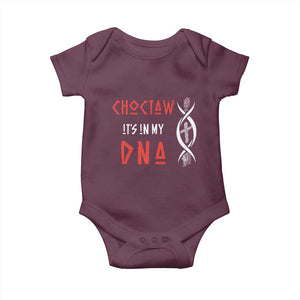 Choctaw Native American DNA Roots Indian Pride Baby Onesie TS14 Maroon Print Your Wear