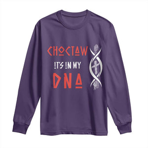 Choctaw Native American DNA Roots Indian Pride Long Sleeve Shirt TS14 Purple Print Your Wear