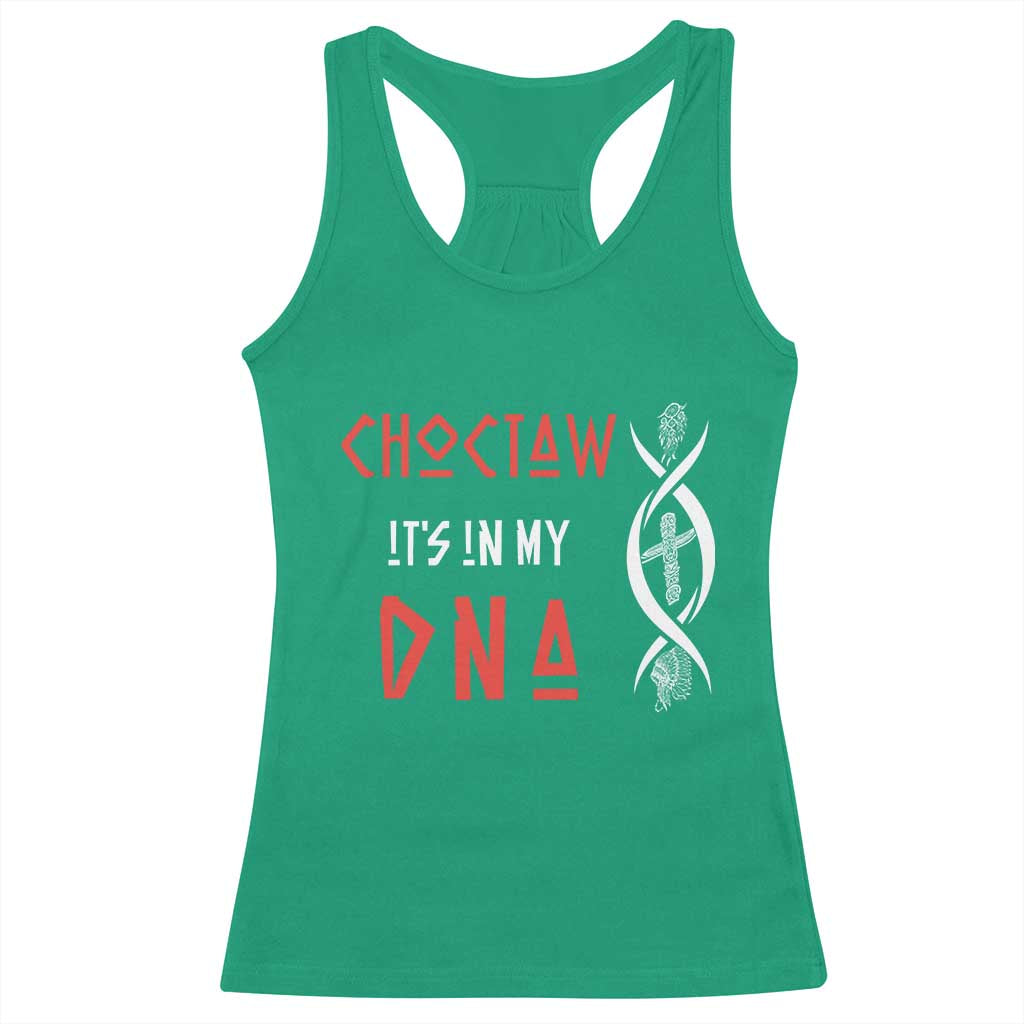 Choctaw Native American DNA Roots Indian Pride Racerback Tank Top TS14 Irish Green Print Your Wear