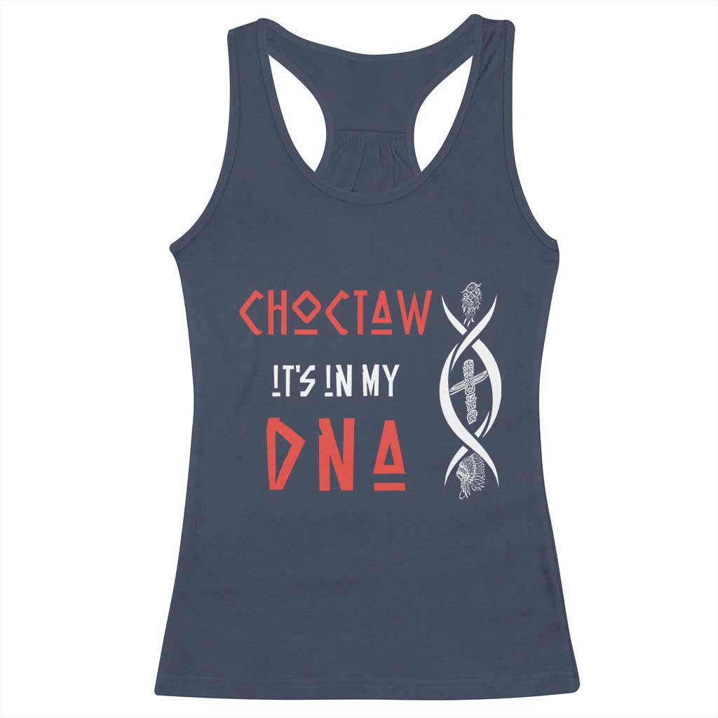 Choctaw Native American DNA Roots Indian Pride Racerback Tank Top TS14 Navy Print Your Wear