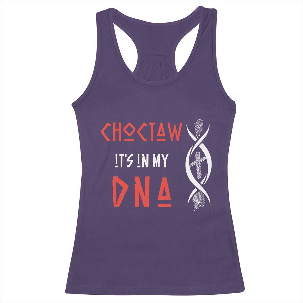 Choctaw Native American DNA Roots Indian Pride Racerback Tank Top TS14 Purple Print Your Wear