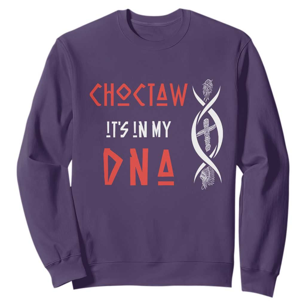 Choctaw Native American DNA Roots Indian Pride Sweatshirt TS14 Purple Print Your Wear