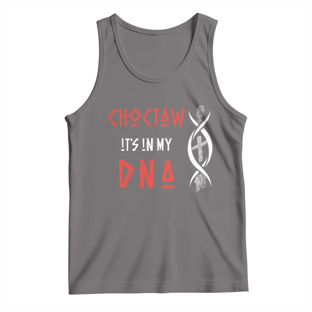 Choctaw Native American DNA Roots Indian Pride Tank Top TS14 Deep Heather Print Your Wear