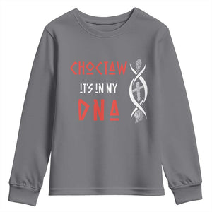 Choctaw Native American DNA Roots Indian Pride Youth Sweatshirt TS14 Charcoal Print Your Wear