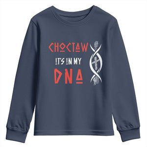 Choctaw Native American DNA Roots Indian Pride Youth Sweatshirt TS14 Navy Print Your Wear